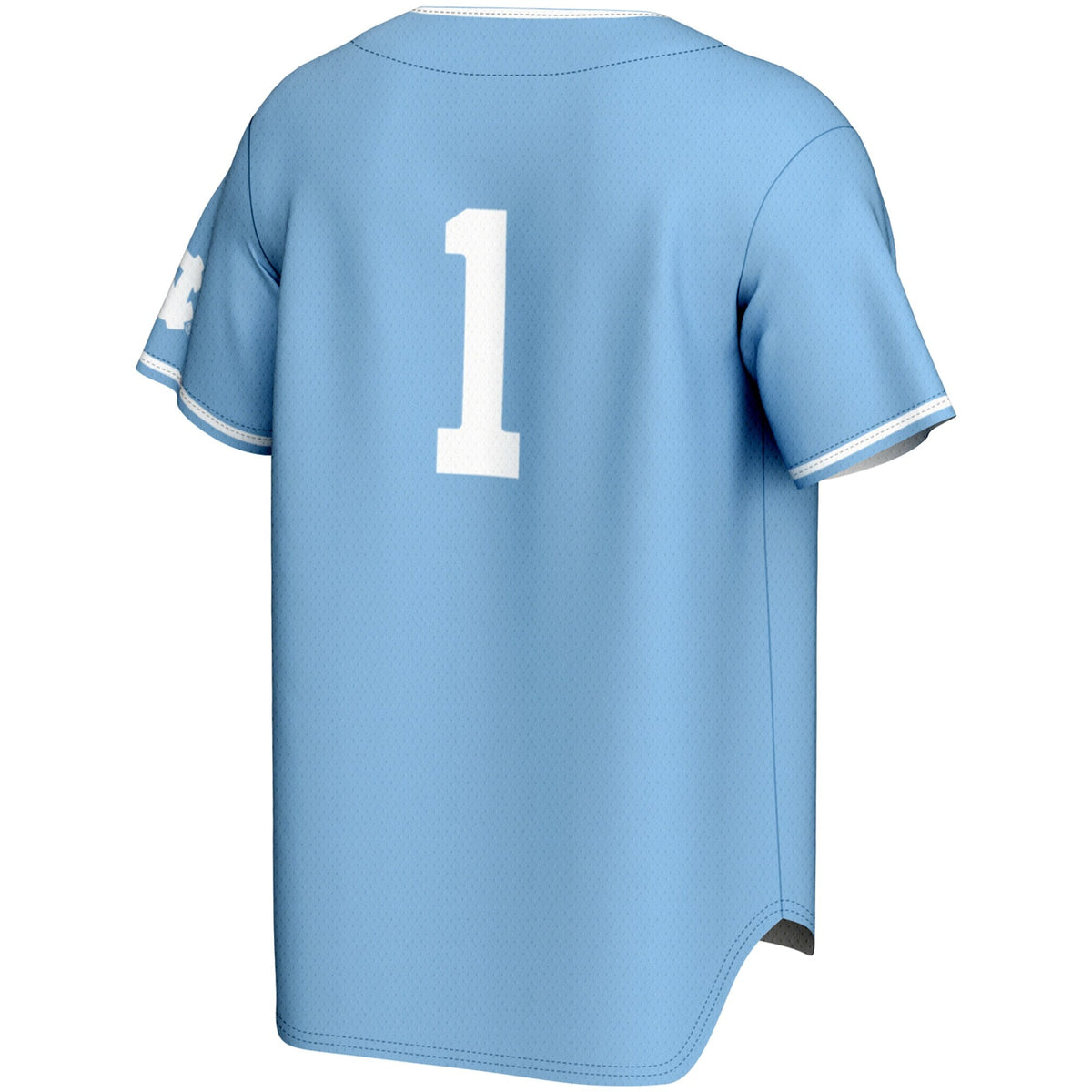 #1 North Carolina Tar Heels Lightweight Baseball Jersey - Carolina Blue product image 4, provided for visual reference and