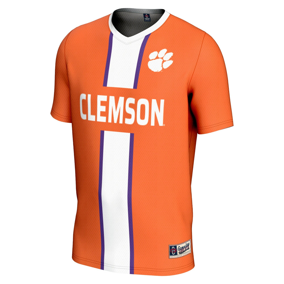 Clemson Tigers Pick-A-Player NIL Lightweight Soccer Jersey - Orange product image 3, provided for visual reference and