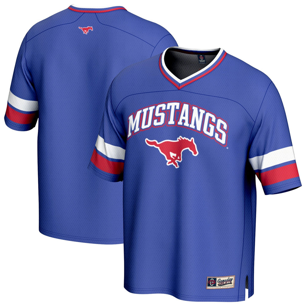SMU Mustangs Football Jersey - Royal product image 1, provided for visual reference and product detail review