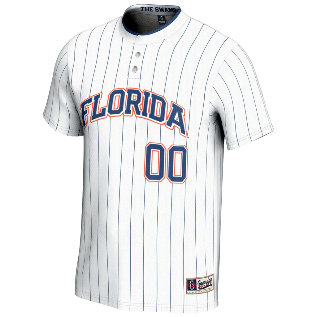 Florida Gators NIL Pick-A-Player Lightweight Softball Jersey - White product image 3, provided for visual reference and