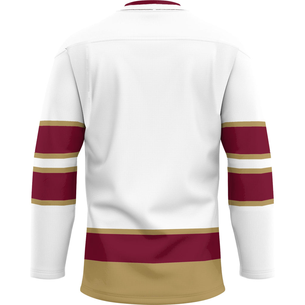 Elon Phoenix Hockey Jersey - White product image 4, provided for visual reference and product detail review