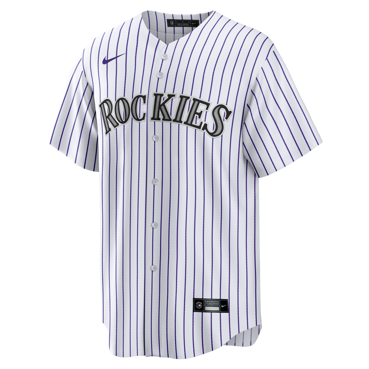 Colorado Rockies White Home Big & Tall Replica Jersey product image 3, provided for visual reference and product detail