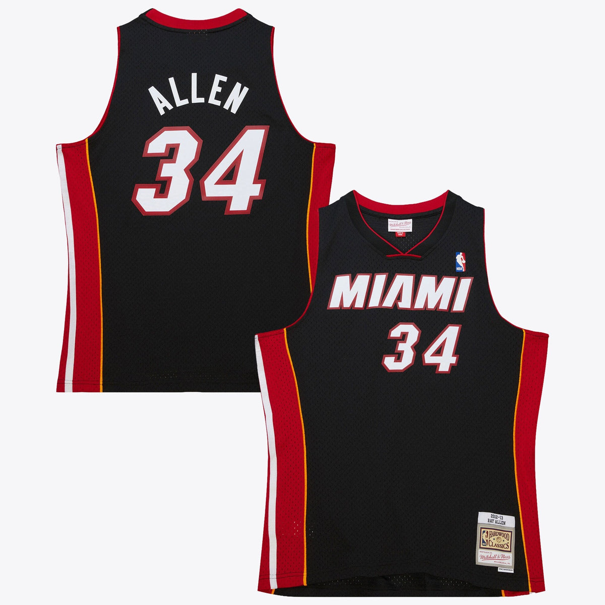 Miami Heat Ray Allen 2012 Authentic Jersey - Black product image 1, provided for visual reference and product detail review