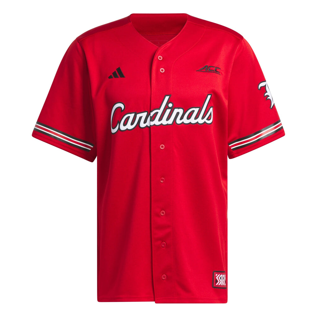 Red Louisville Cardinals Reverse Retro Replica Baseball Jersey product image 3, provided for visual reference and product