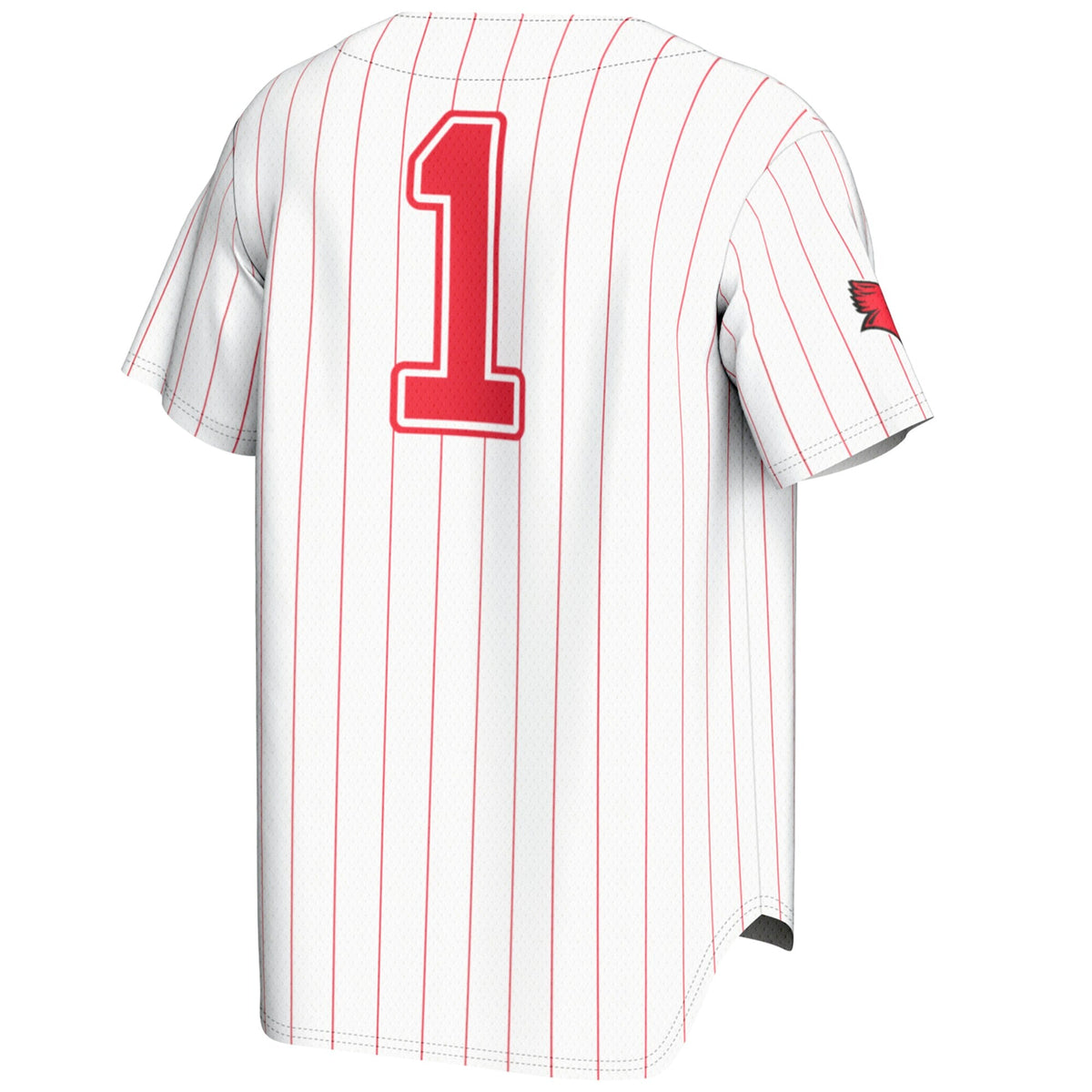 #1 Illinois State Redbirds Lightweight Baseball Jersey - White product image 4, provided for visual reference and product