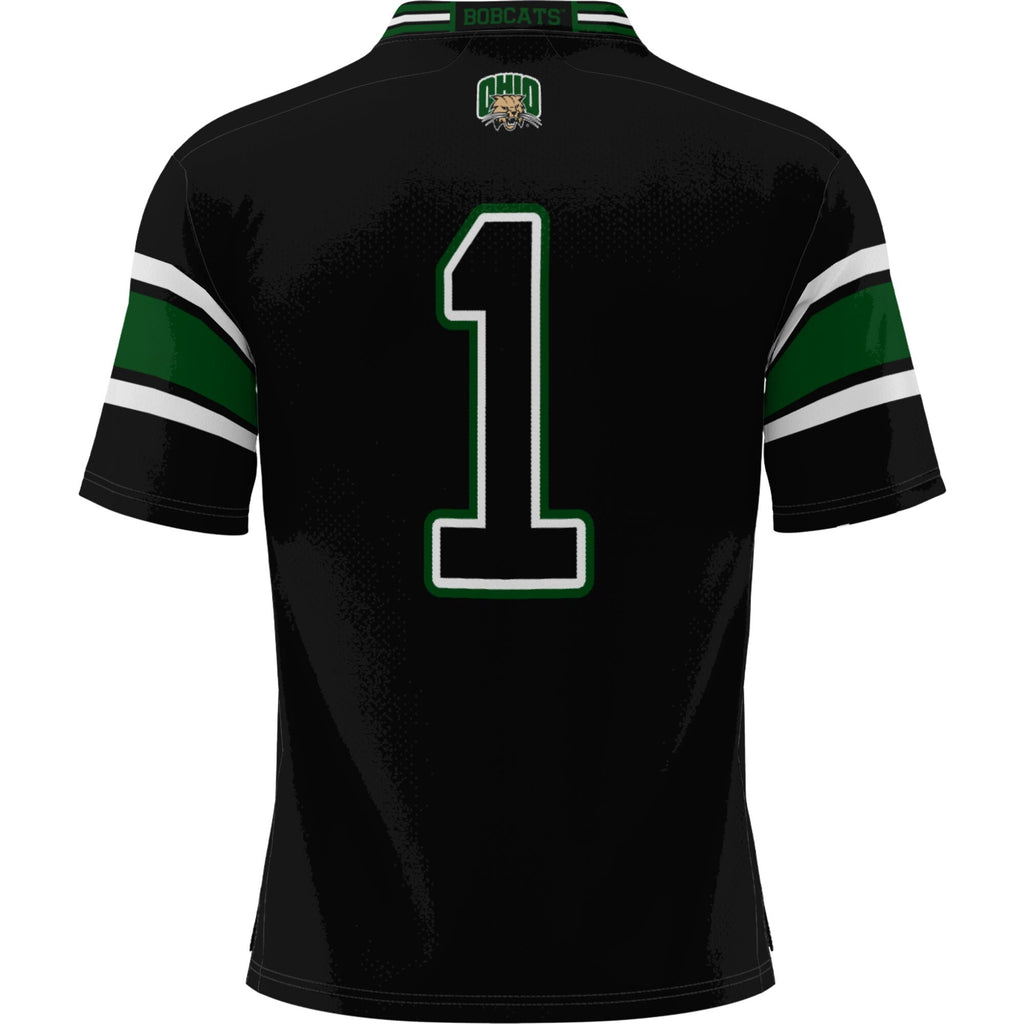 #1 Ohio Bobcats Football Jersey - Black product image 4, provided for visual reference and product detail review
