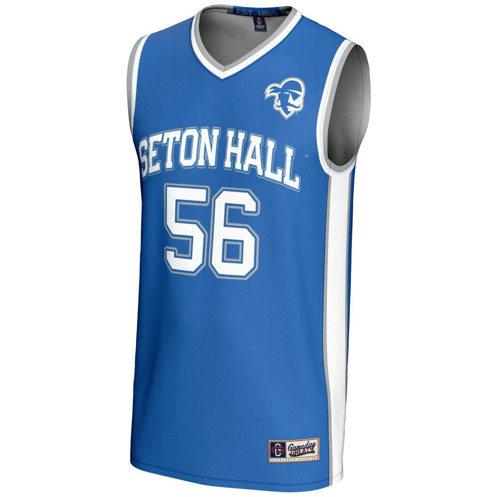 #56 Seton Hall Pirates Lightweight Basketball Jersey - Blue product image 3, provided for visual reference and product