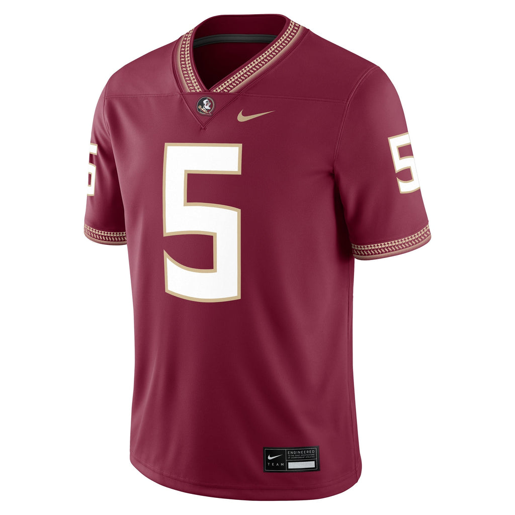 Jared Verse Florida State Seminoles Player Game Jersey - Garnet product image 3, provided for visual reference and product