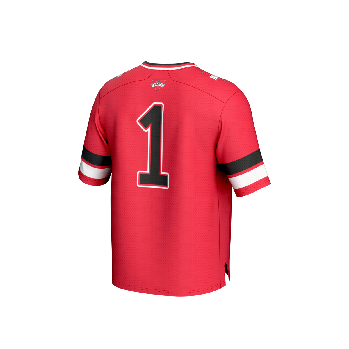 #1 Valdosta State Blazers Lightweight Collegiate Football Fashion Jersey - Red product image 4, provided for visual