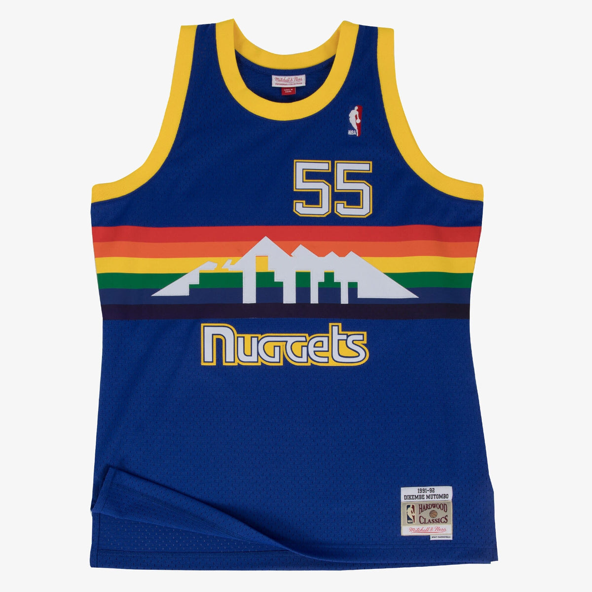 Denver Nuggets Swingman Jersey Road Dikembe Mutombo 1991-92 product image 1, provided for visual reference and product