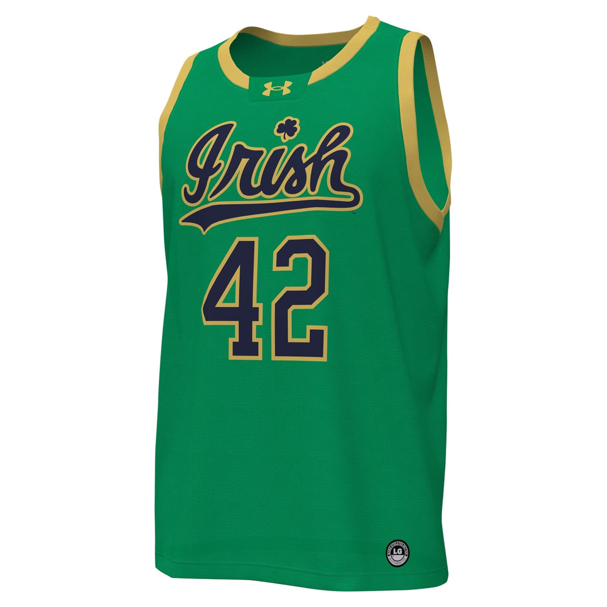 # Notre Dame Fighting Irish Replica Basketball Jersey - Kelly Green product image 3, provided for visual reference and