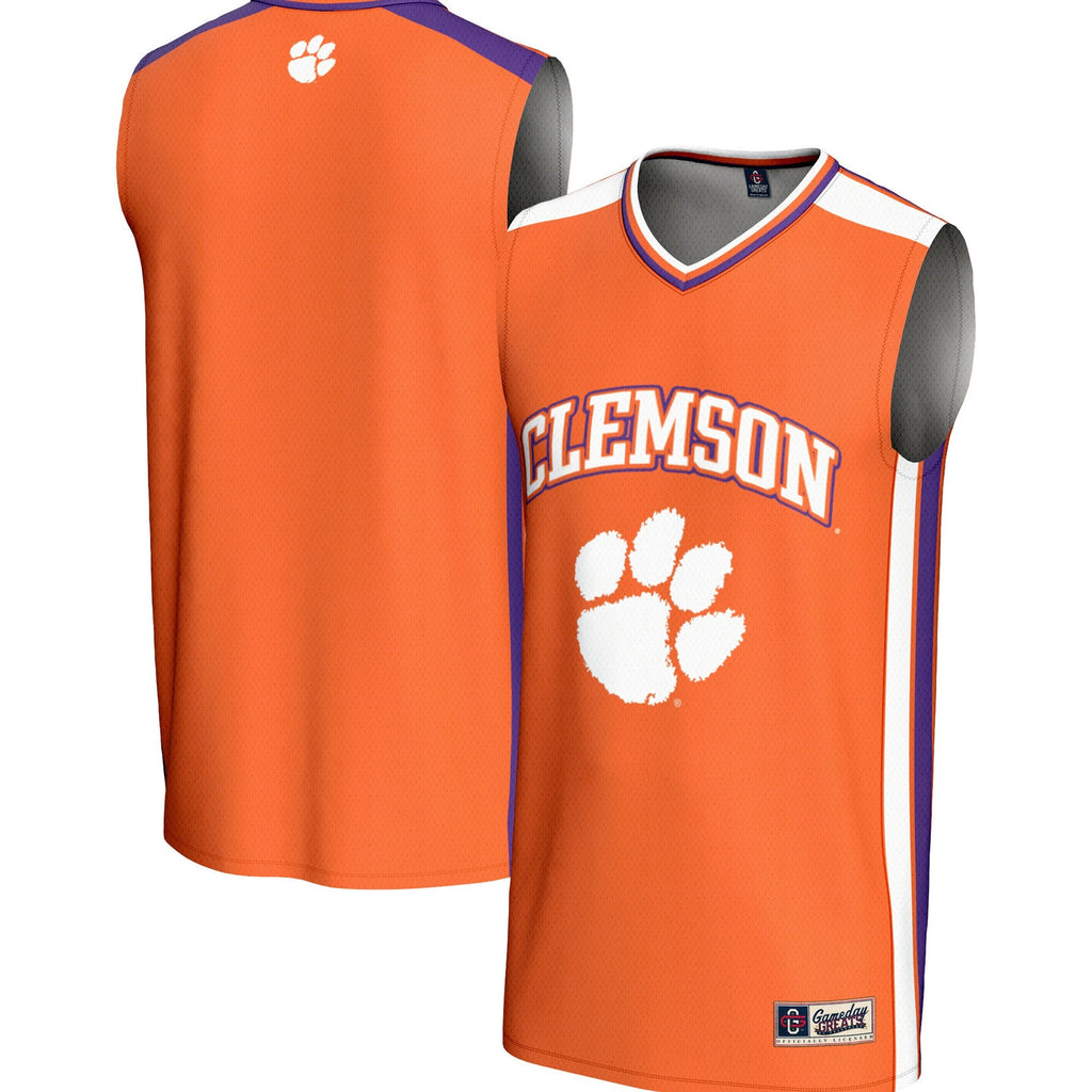 Clemson Tigers Spirit Basketball Jersey - Orange product image 2, provided for visual reference and product detail review