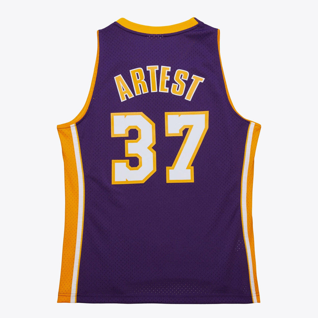 Los Angeles Lakers Ron Artest 2009 Dark Authentic Jersey - Purple product image 4, provided for visual reference and product