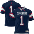 #1 Duquesne Dukes Football Jersey - Blue product image 1, provided for visual reference and product detail review