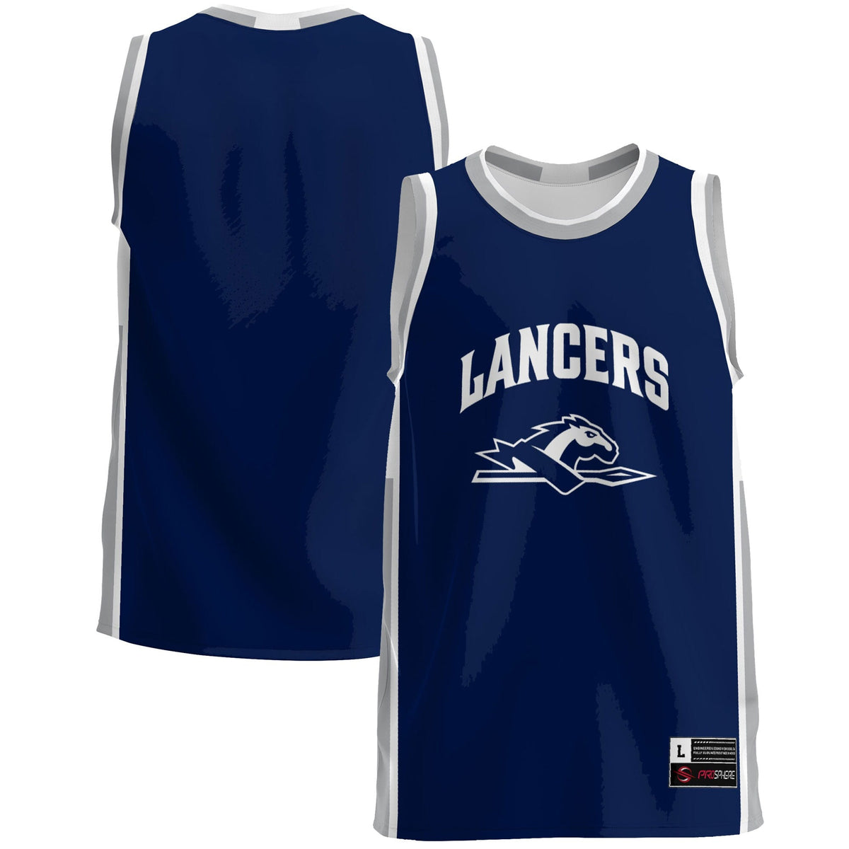 Longwood Lancers Lightweight Basketball Jersey - Blue product image 1, provided for visual reference and product detail