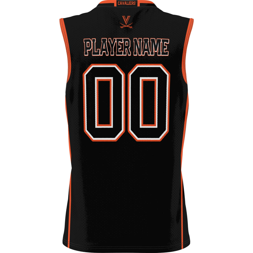 Virginia Cavaliers NIL Pick-A-Player Basketball Jersey - Black product image 4, provided for visual reference and product