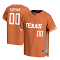 Texas Longhorns NIL Pick-A-Player Lightweight Baseball Jersey - Burnt Orange product image 1, provided for visual reference