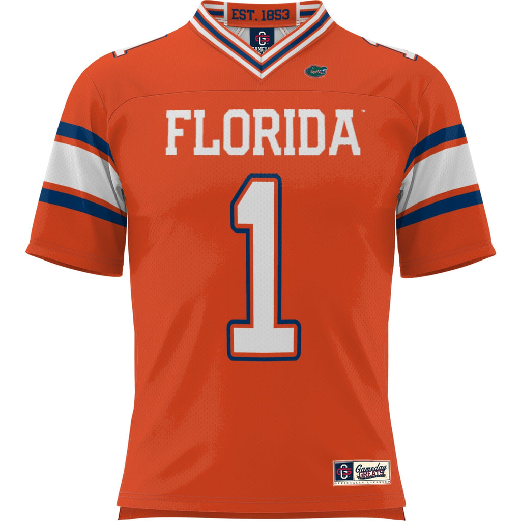 #1 Florida Gators Football Jersey - Orange product image 3, provided for visual reference and product detail review
