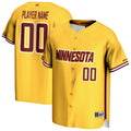 Minnesota Golden Gophers NIL Pick-A-Player Lightweight Baseball Jersey - Gold product image 1, provided for visual reference