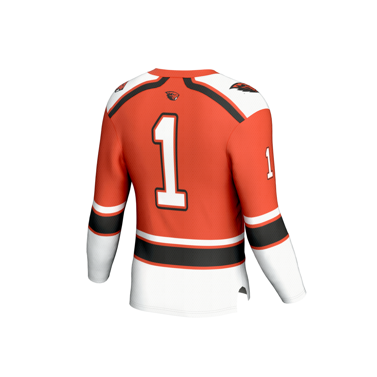 #1 Oregon State Beavers Lightweight Hockey Fashion Jersey - Orange product image 4, provided for visual reference and