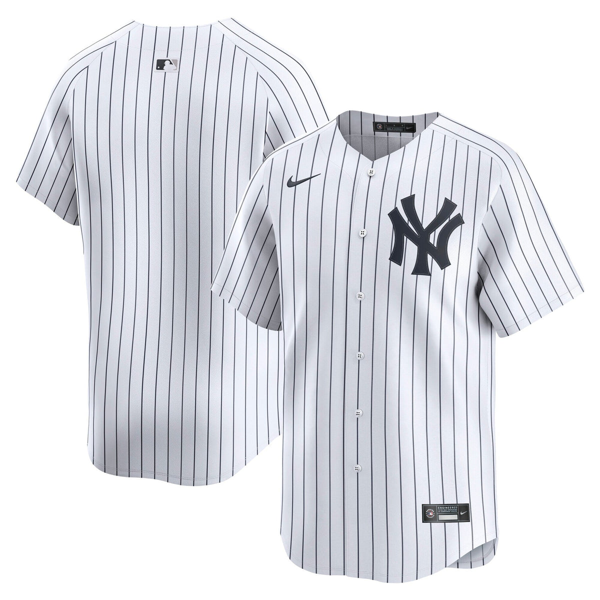 New York Yankees White Home Limited Jersey product image 1, provided for visual reference and product detail review
