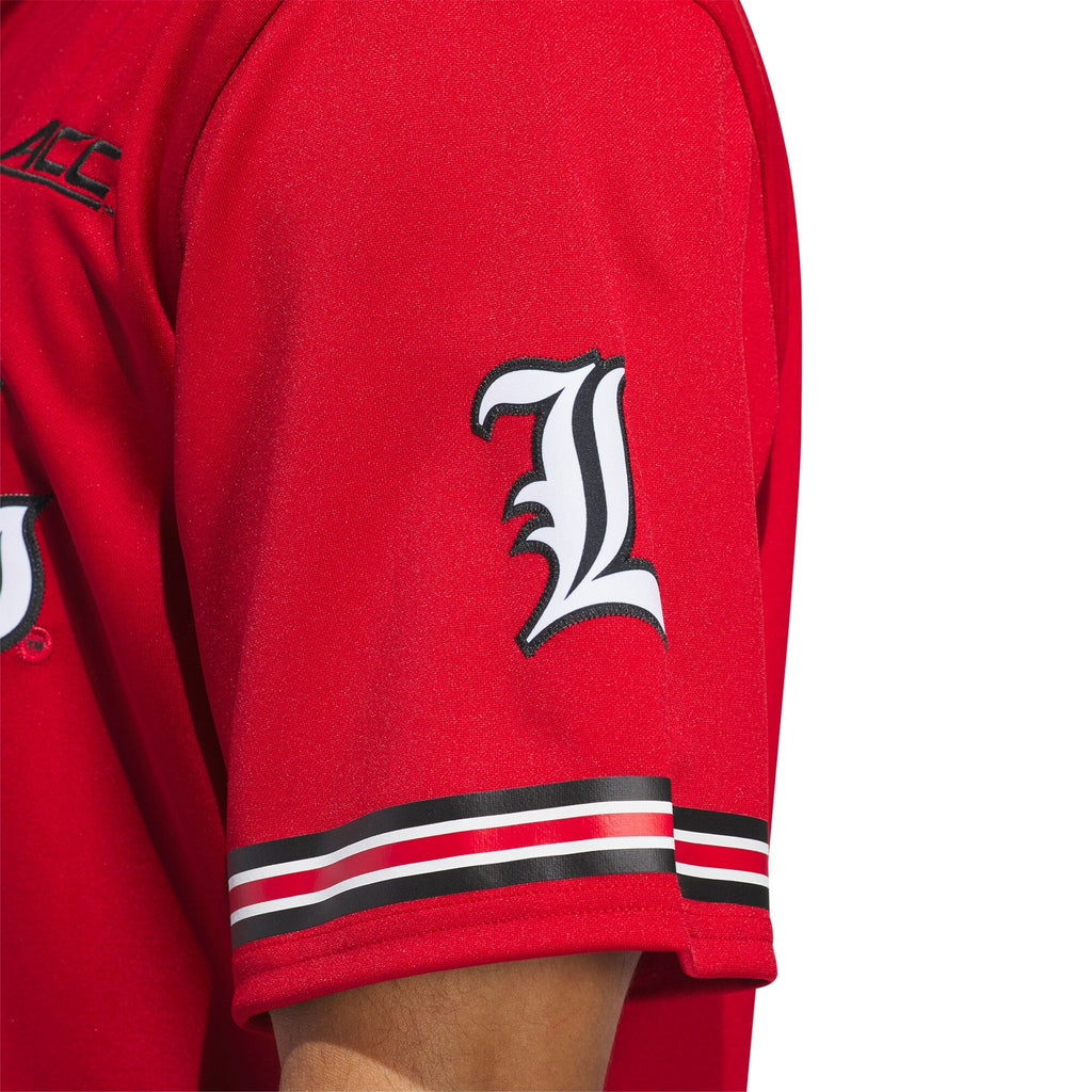 Red Louisville Cardinals Reverse Retro Replica Baseball Jersey product image 6, provided for visual reference and product