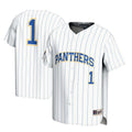 #1 Pitt Panthers Lightweight Baseball Jersey - White product image 1, provided for visual reference and product detail review