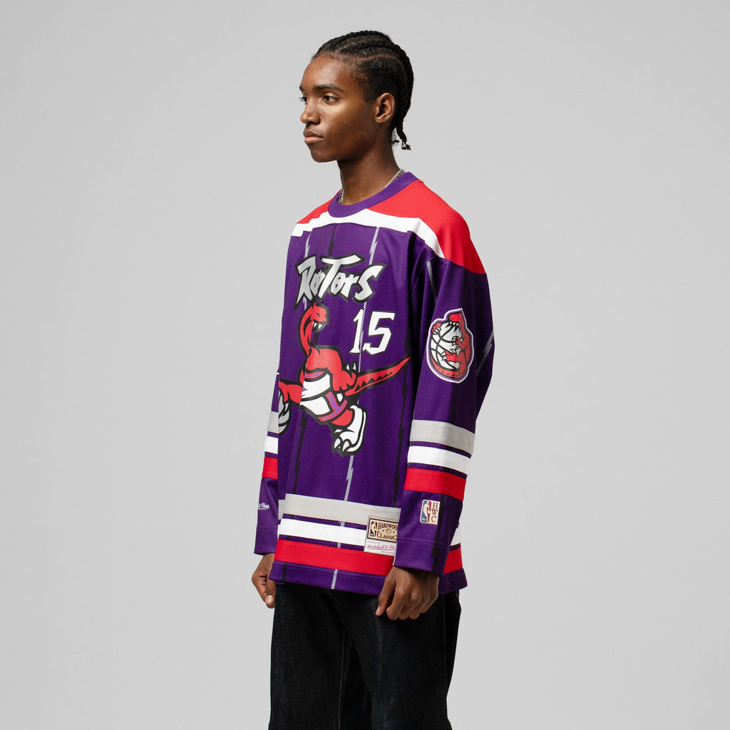 Vince Carter Purple Toronto Raptors Maxxed Out Fashion Hockey Jersey product image 1, provided for visual reference and