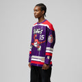 Vince Carter Purple Toronto Raptors Maxxed Out Fashion Hockey Jersey product image 1, provided for visual reference and