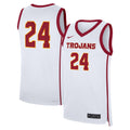 #24 USC Trojans Home Replica Jersey - White product image 1, provided for visual reference and product detail review