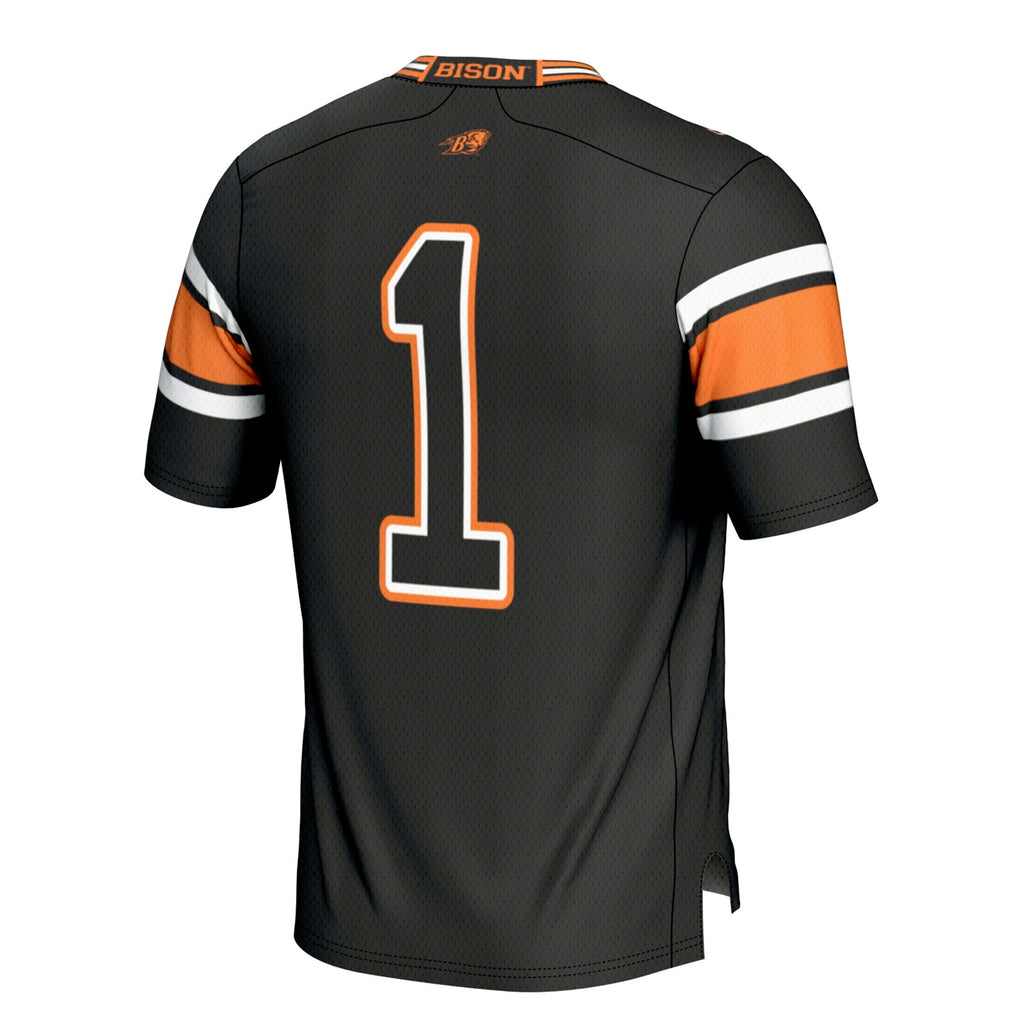 #1 Bucknell Bison Football Jersey - Black product image 4, provided for visual reference and product detail review