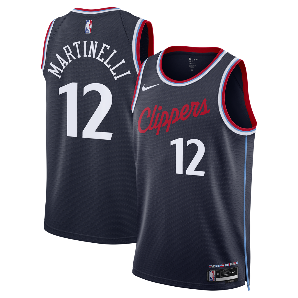 Los Angeles Clippers Replica Icon Edition Swingman Jersey - Navy - Nick Martinelli product image 2, provided for visual