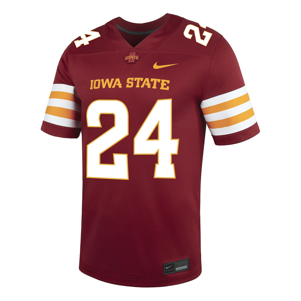 #24 Cardinal Iowa State Cyclones Game Football Jersey product image 3, provided for visual reference and product detail