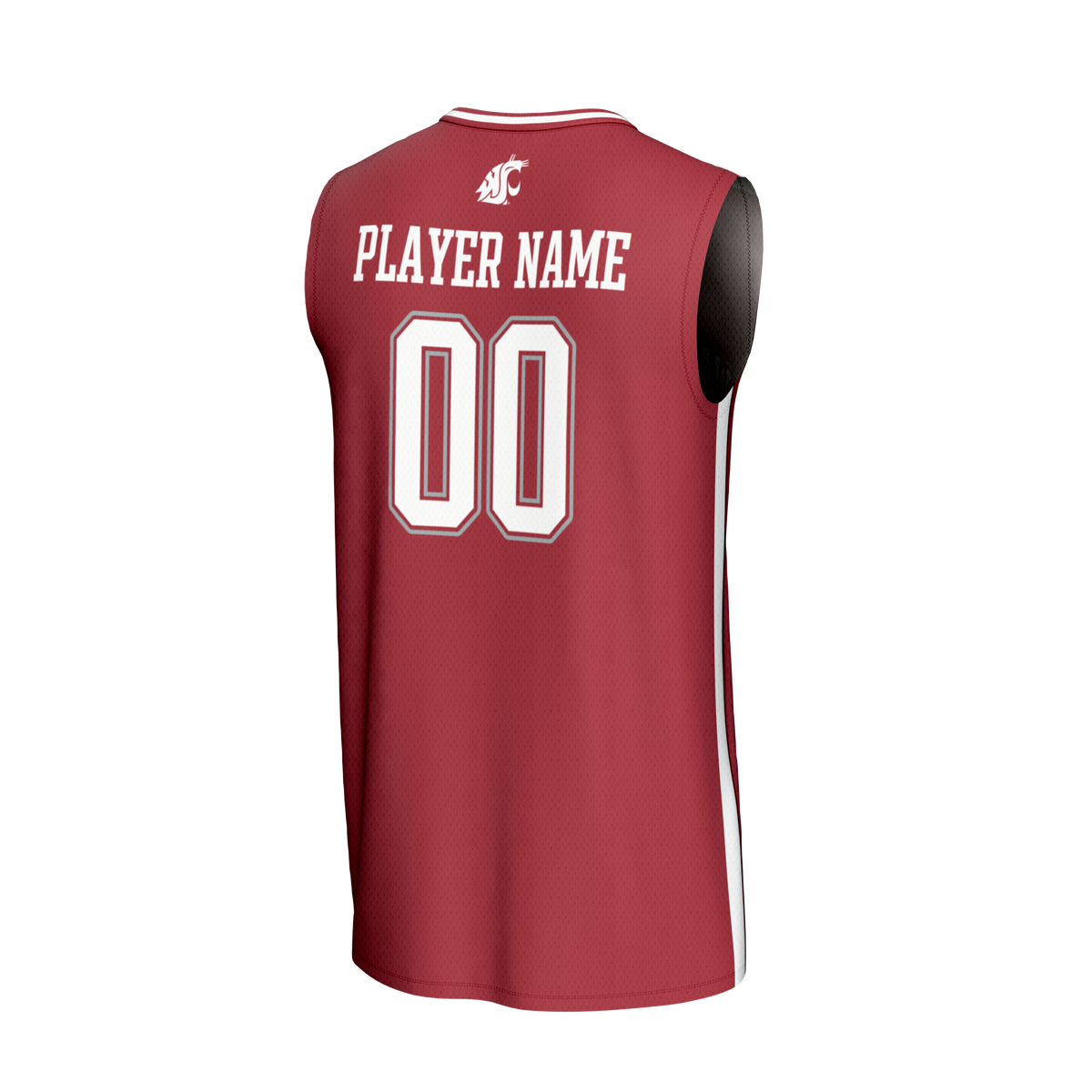 Washington State Cougars NIL Pick-A-Player Lightweight Basketball Fashion Jersey - Crimson product image 4, provided for