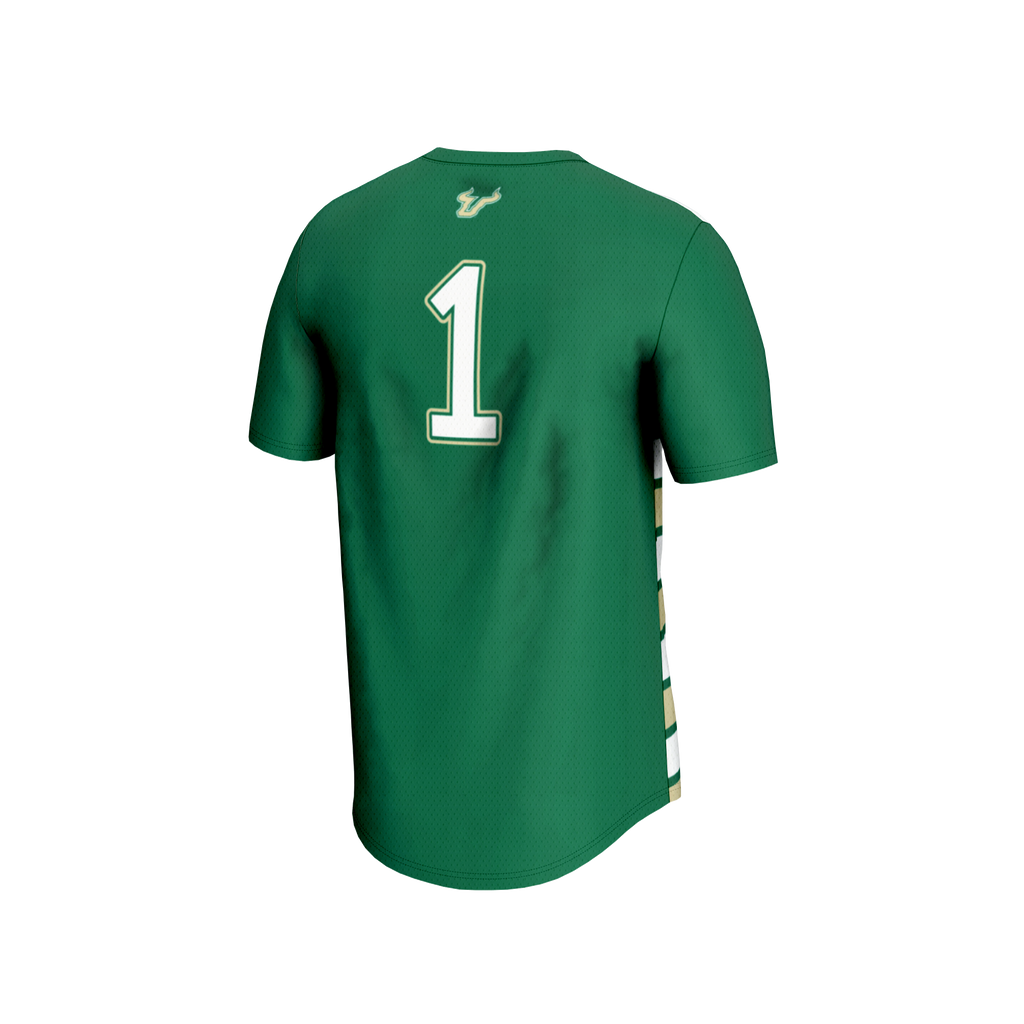 #1 South Florida Bulls Lightweight Soccer Fashion Jersey - Green product image 4, provided for visual reference and product