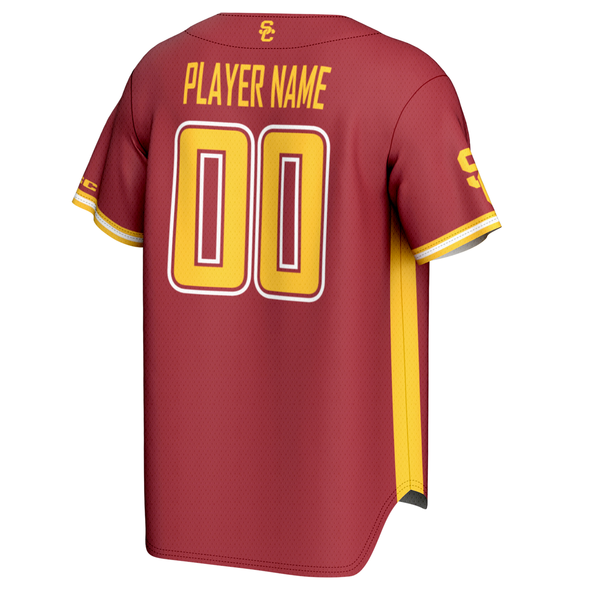 USC Trojans NIL Pick-A-Player Baseball Lightweight Jersey - Cardinal product image 3, provided for visual reference and