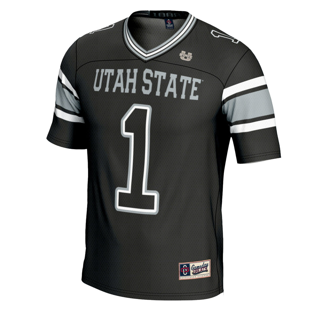 #1 Utah State Aggies Football Jersey - Black product image 3, provided for visual reference and product detail review