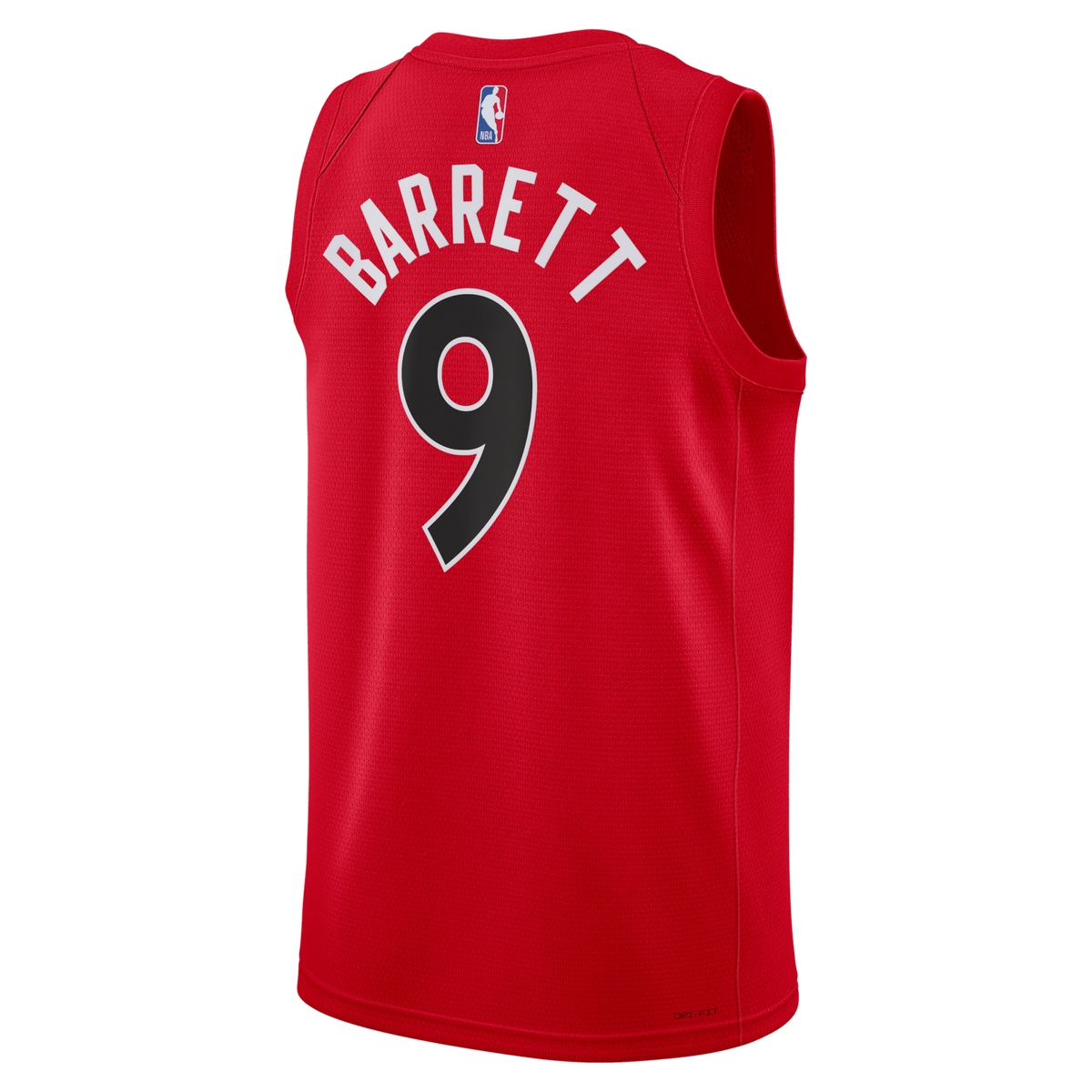 Toronto Raptors Icon Edition Swingman Jersey - Red - RJ Barrett product image 4, provided for visual reference and product