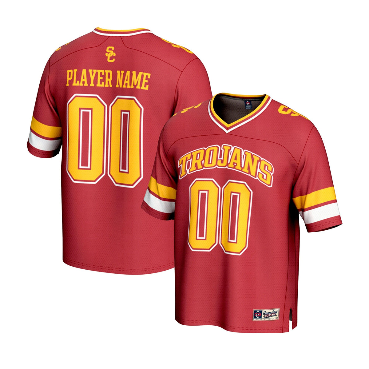USC Trojans NIL Pick-A-Player Lightweight Football Fashion Jersey - Cardinal product image 1, provided for visual reference