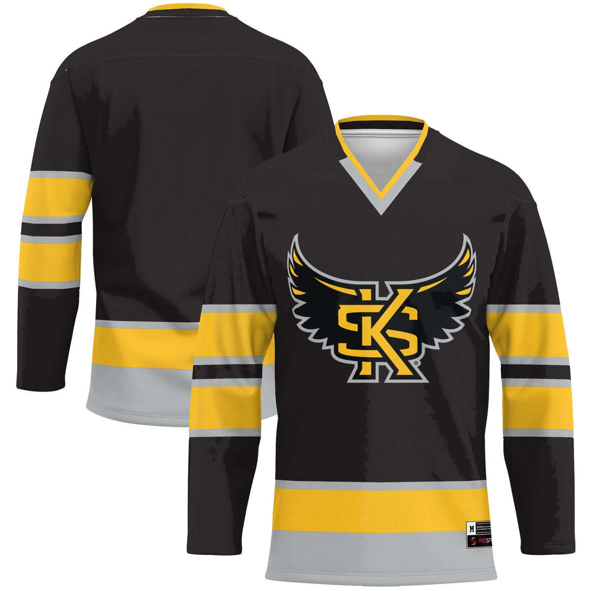 Kennesaw State Owls Hockey Jersey - Gold product image 2, provided for visual reference and product detail review