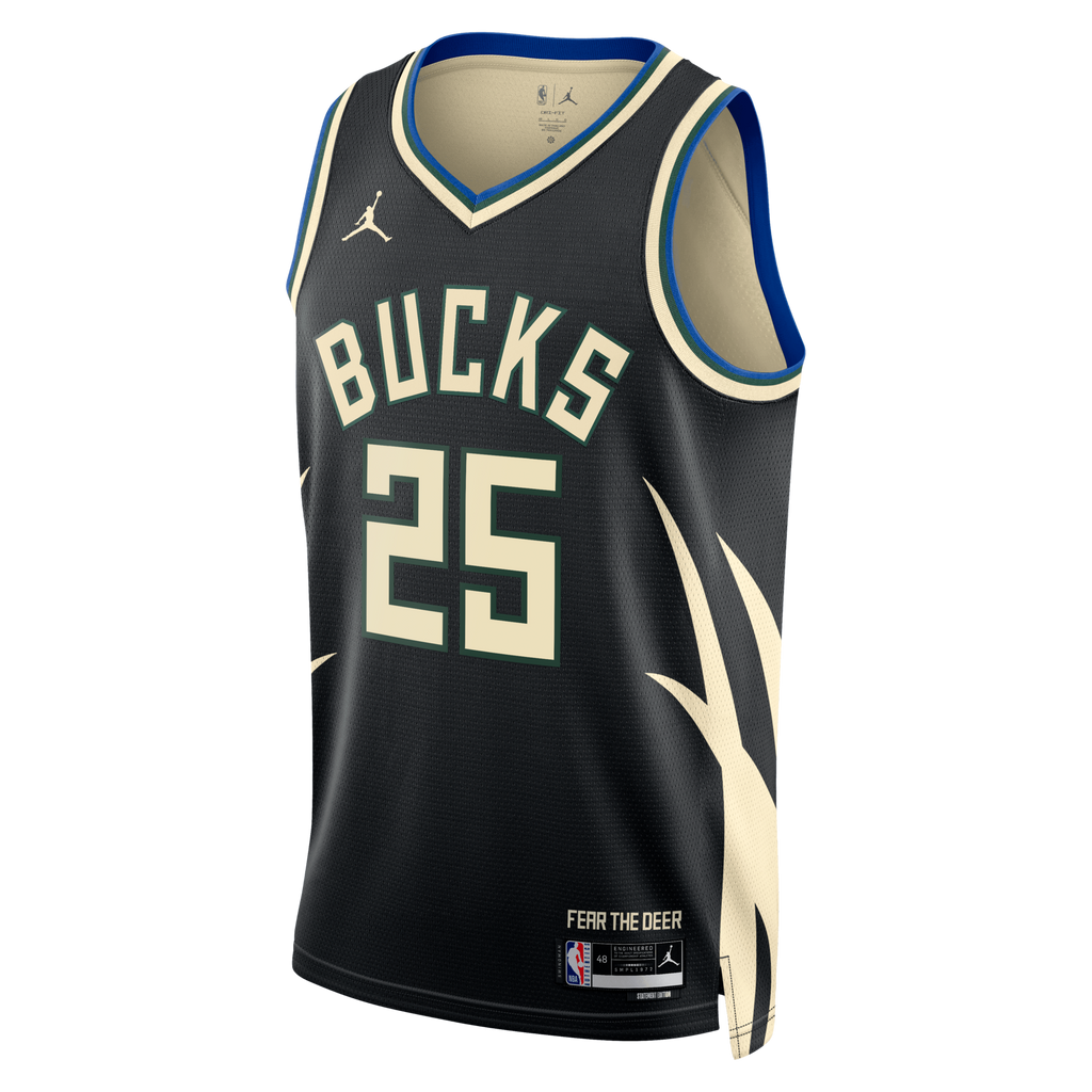 Milwaukee Bucks Statement Edition Swingman Jersey - Hunter Green - Kasparas Jakučionis product image 3, provided for visual