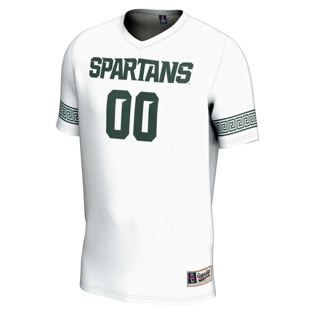 Michigan State Spartans NIL Pick-A-Player Lightweight Soccer Jersey - White product image 3, provided for visual reference