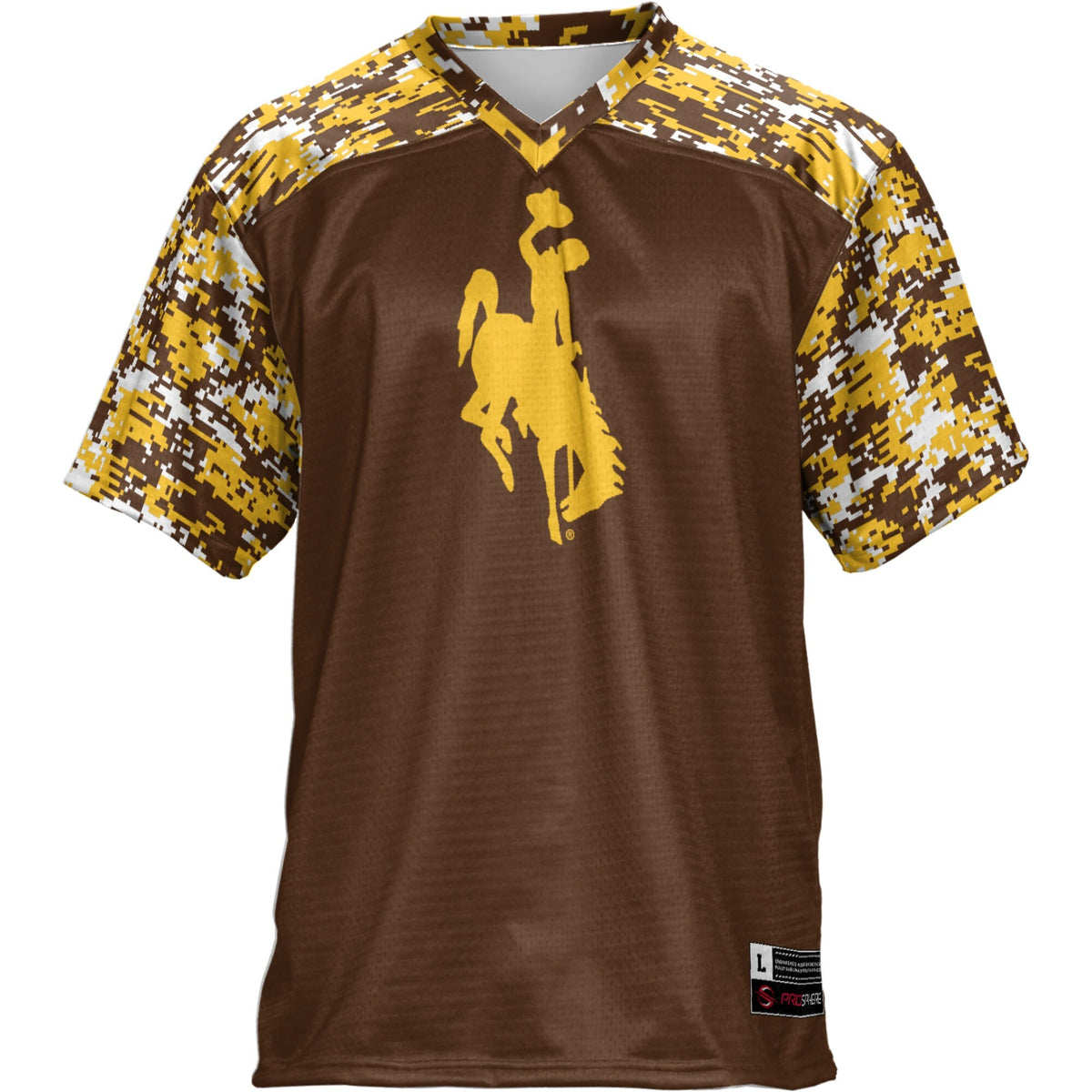 Wyoming Cowboys Football Jersey - Brown product image 3, provided for visual reference and product detail review