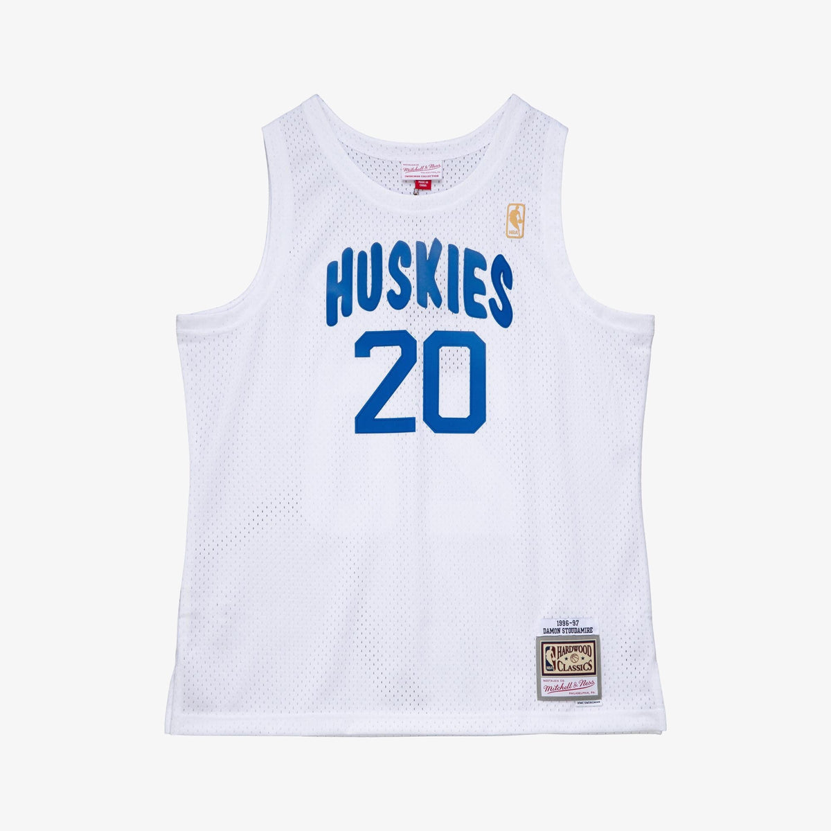Toronto Huskies Damon Stoudamire 1996 Swingman Authentic Jersey - White product image 3, provided for visual reference and