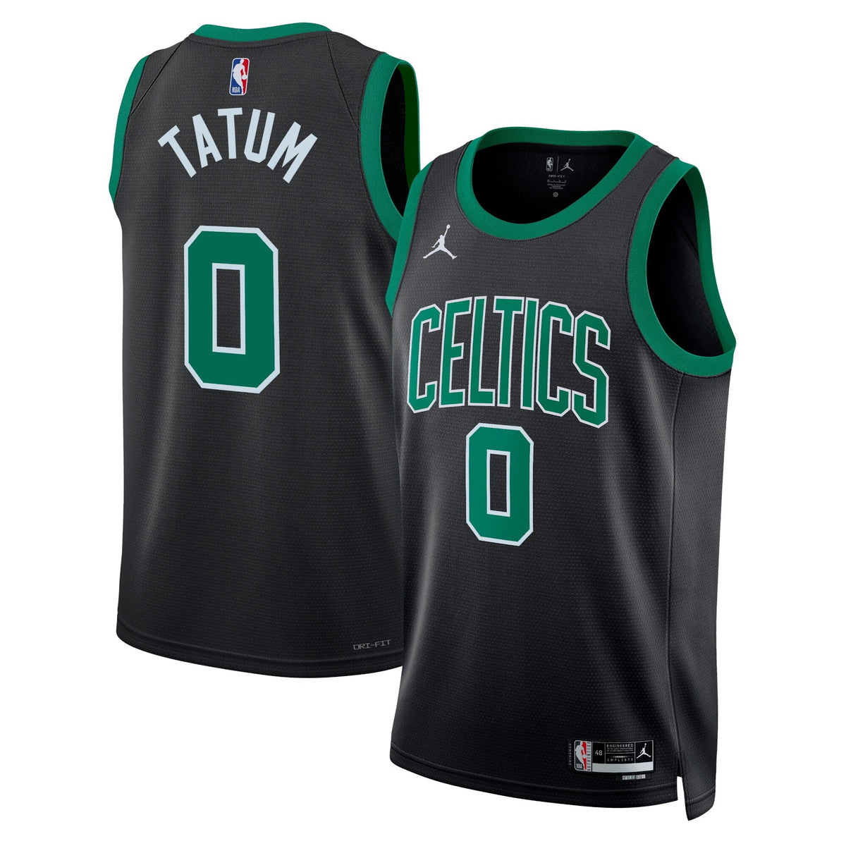 Boston Celtics Statement Edition Swingman Jersey - Black - Jayson Tatum product image 1, provided for visual reference and