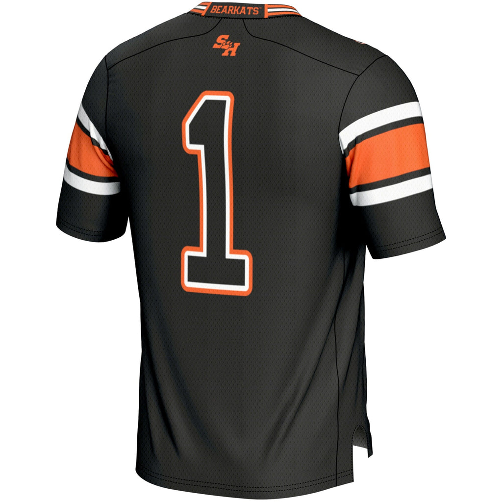 #1 Sam Houston State Bearkats Endzone Football Jersey - Black product image 4, provided for visual reference and product