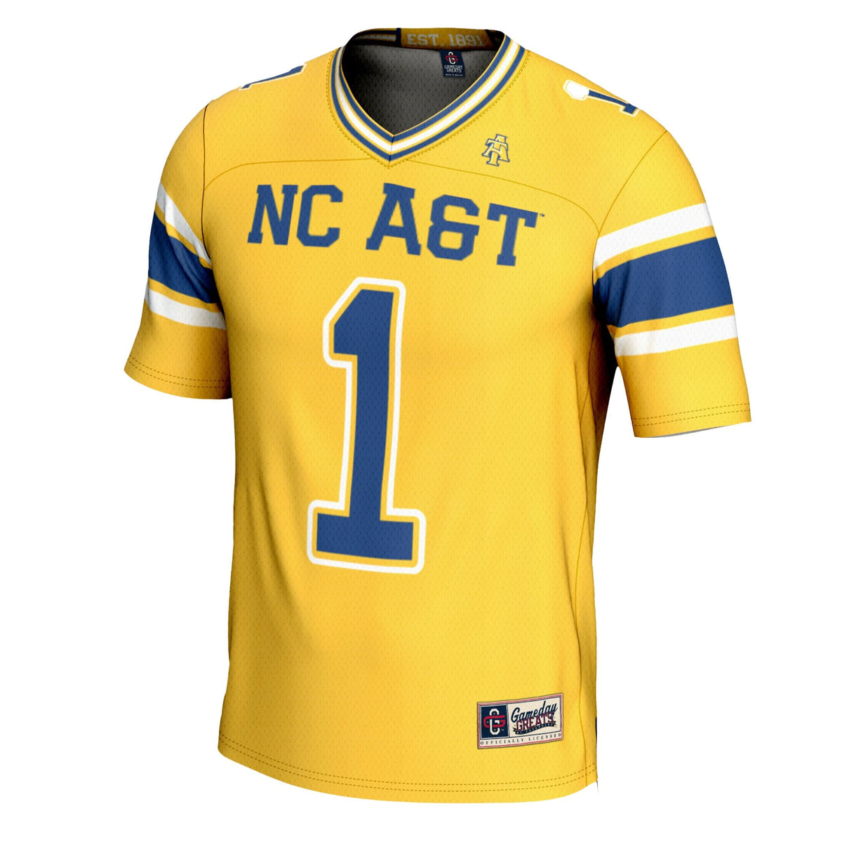 #1 North Carolina A&T Aggies Football Jersey - Gold product image 3, provided for visual reference and product detail review