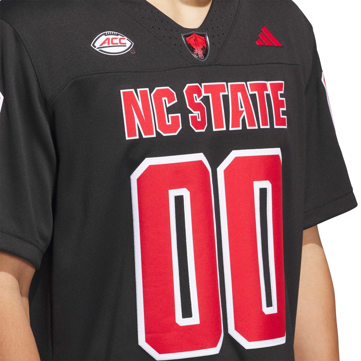 #00 Black NC State Wolfpack Premier Strategy Jersey product image 6, provided for visual reference and product detail review