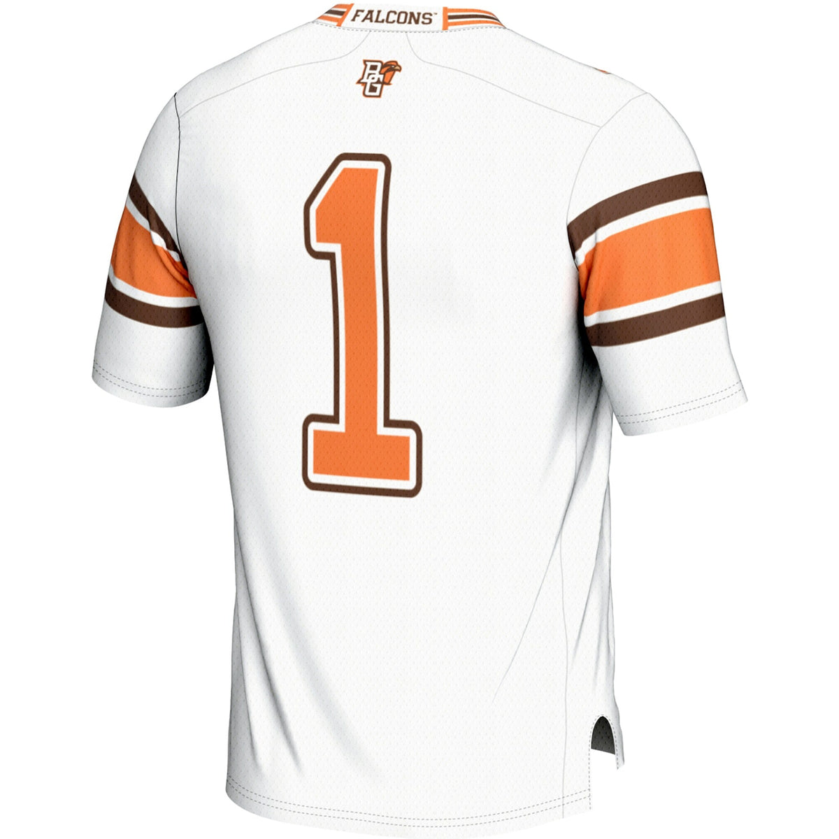 #1 Bowling Green St. Falcons Endzone Football Jersey - White product image 4, provided for visual reference and product