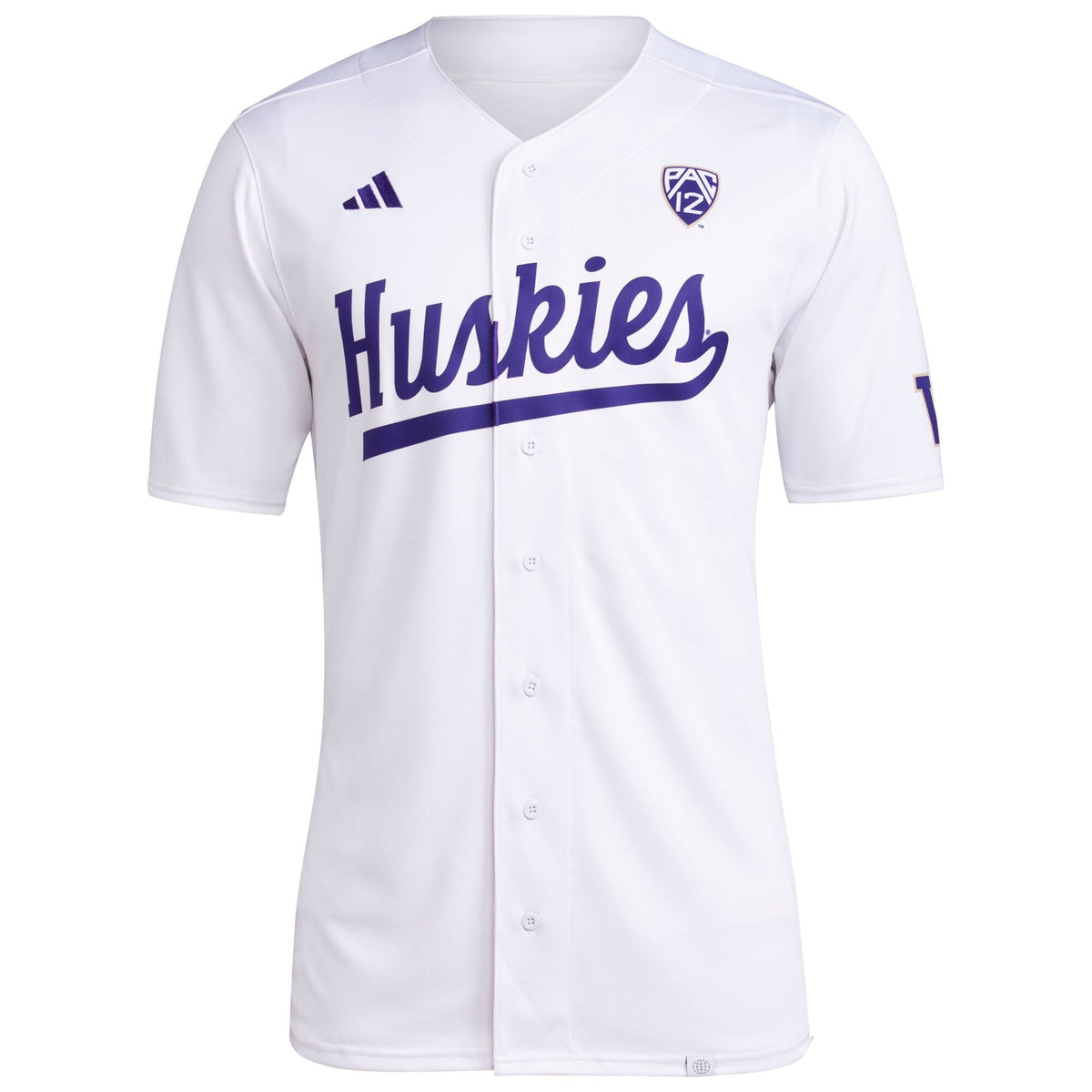 Washington Huskies Team Baseball Jersey - White product image 3, provided for visual reference and product detail review